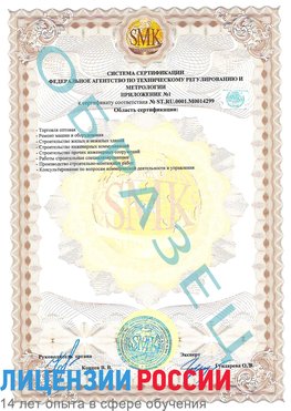 Образец сертификата соответствия (приложение) Славянск-на-Кубани Сертификат ISO 14001